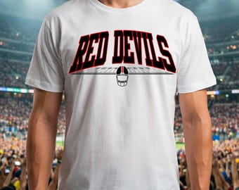 Red Devils Football Poster | High School Team Spirit (Digital Download)