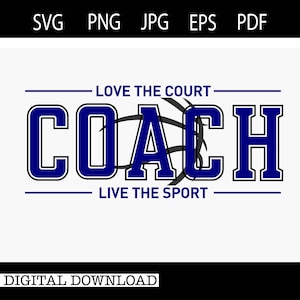 Basketball-Trainer | Kutsche | SVG |PNG |JPG| Cricut Design Space | Sofortiger digitaler Download