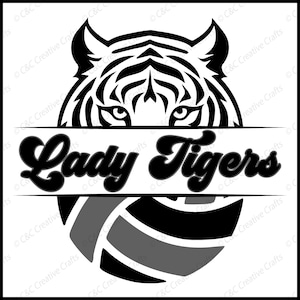 Lady Tigers Volleyball svg | Digital Download, SVG, PNG, JPG  #23245