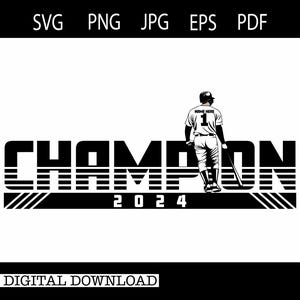 Campeão de Beisebol 2024 SVG | Download Digital | #23561