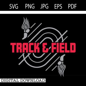 Track svg | Field svg | Track and Field svg |SVG |PNG |JPG| Cricut Design Space | Instant Digital Download #23499