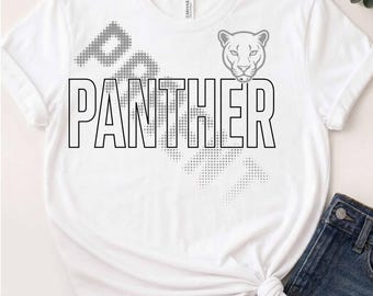 Panther Parent SVG | Panther Mom Dad Grandma Grandpa | Panther Family Shirt Design | Proud Panther Parent Cut File