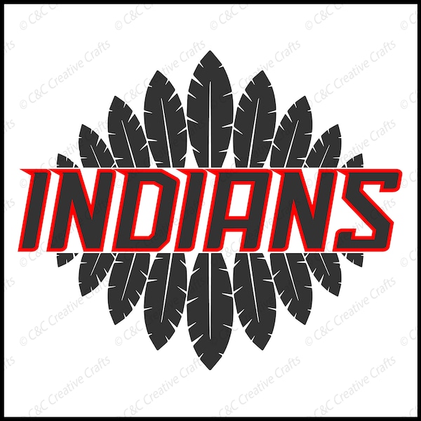 Indians| Indians svg | Sports Team |SVG |PNG |JPG| Cricut Design Space | Instant Digital Download #23350