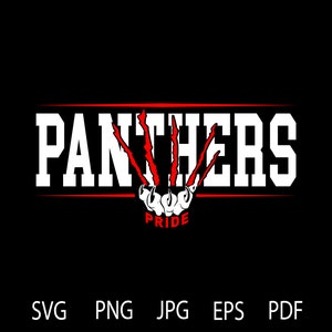 Panthers Pride Sports Team |Team Spirit | SVG |PNG |JPG| Sublimation | Instant Digital Download