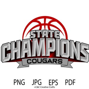 Campeões Estaduais de Basquete | Pumas |Mascote Svg | Equipe Esportiva | Bola | Campeões PNG |JPG | EPS | Download digital instantâneo em PDF