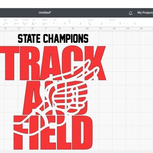 State Champions Track and Field Image (SVG, PNG, JPG) - Etsy