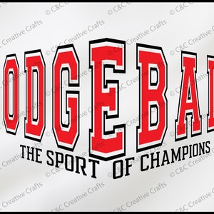 Dodgeball svg| O Esporte dos Campeões |SVG |PNG |JPG| Espaço de Design Cricut | Download Digital Instantâneo