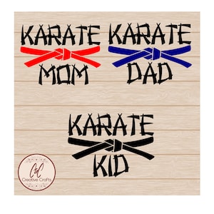 Karate moeder SVG| Karate papa SVG | Karate Kid-bundel | Karate-svg |SVG |PNG |JPG | Direct digitaal downloaden