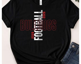 Bulldogs Football SVG |Game Day SVG PNG | Sports Shirt Design | Game Day Team Spirit Design | Digital Download