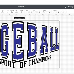 Dodgeball Lettering Dodgeball Svg| the Sport of Champions |SVG |PNG |JPG| Cricut Design ...