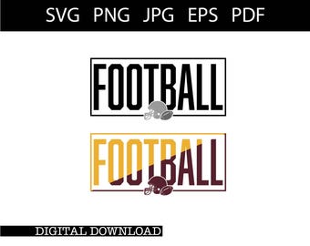Football SVG | Custom Team Mascot Football Design | Football Digital Download | Football Mom Shirt Design