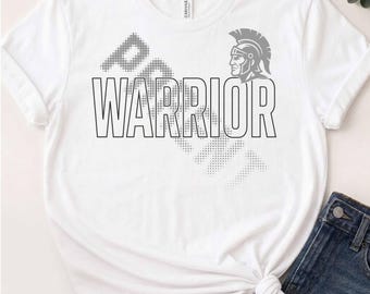 Warrior Parent SVG | Panther Mom Dad Grandma Grandpa | Warrior Family Shirt Design | Proud Warrior Parent Cut File