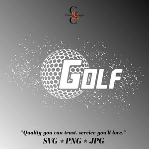 Golf-Svg | T-Shirt | Sport-Mannschafts-Svg | Ball geschnitten Datei | SVG |PNG |JPG | Sofortiger digitaler Download #23474