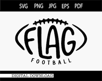 Flag Football SVG | Football SVG | Tag Football | Instant Digital Download