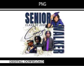 Senior Class of 2026 PNG Sublimation Design