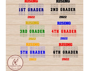 Rising Grader SVG PNG Bundle | Back to School (Digital Download)