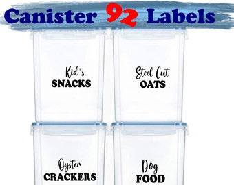 Pantry Label Bundle II | SVG | PNG | Pantry label svg |  Digital | Re-size| Digital Download|  Organization| Canister Labels|  12 x 12 sheet