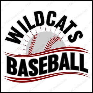 Wildcats Baseball svg | Baseball svg | Digital Download, SVG, PNG, JPG, Eps  #23294