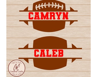 Football Split Monogram svg | Football svg | SVG |PNG | JPG |Instant Digital download