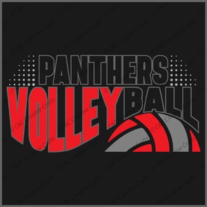 Volleyball svg | Ball svg | Panthers svg| SVG |PNG |JPG| Instant Digital Download