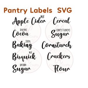 Speisekammer-Label-Bundle SVG