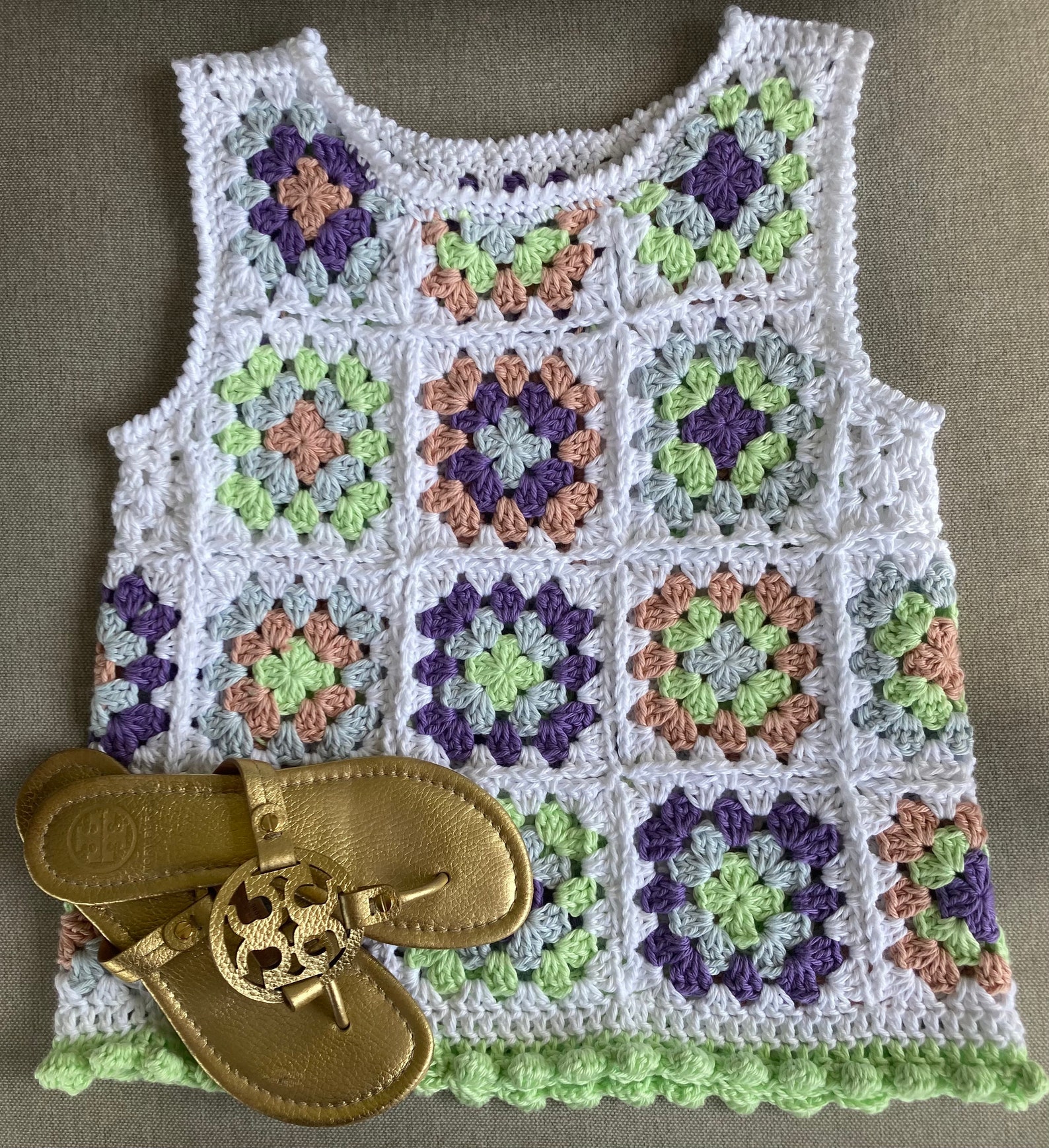 Handmade Granny Square Crochet Top Vintage Top Crochet | Etsy