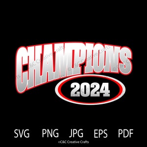 Meister 2024| Sportmannschaft |SVG |PNG |JPG| Cricut Design Space | Sofortiger digitaler Download