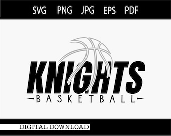 Knights Basketball Instant Digital Download/Mascot Basketball