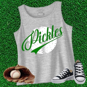 Pickles honkbalteam | Teamshirt| Augurken SVG |SVG |PNG | Digitale download | Maatwerk beschikbaar