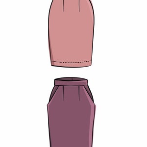 Avery Pencil Skirt PDF Sewing Pattern and Tutorial, Sizes 0-24 image 10