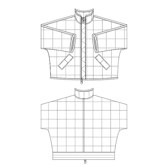 technical pattern  jacket