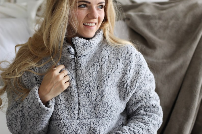 Sara Quarter-Zip Pullover PDF Sewing Pattern and Tutorial, Sizes 0-24 image 8