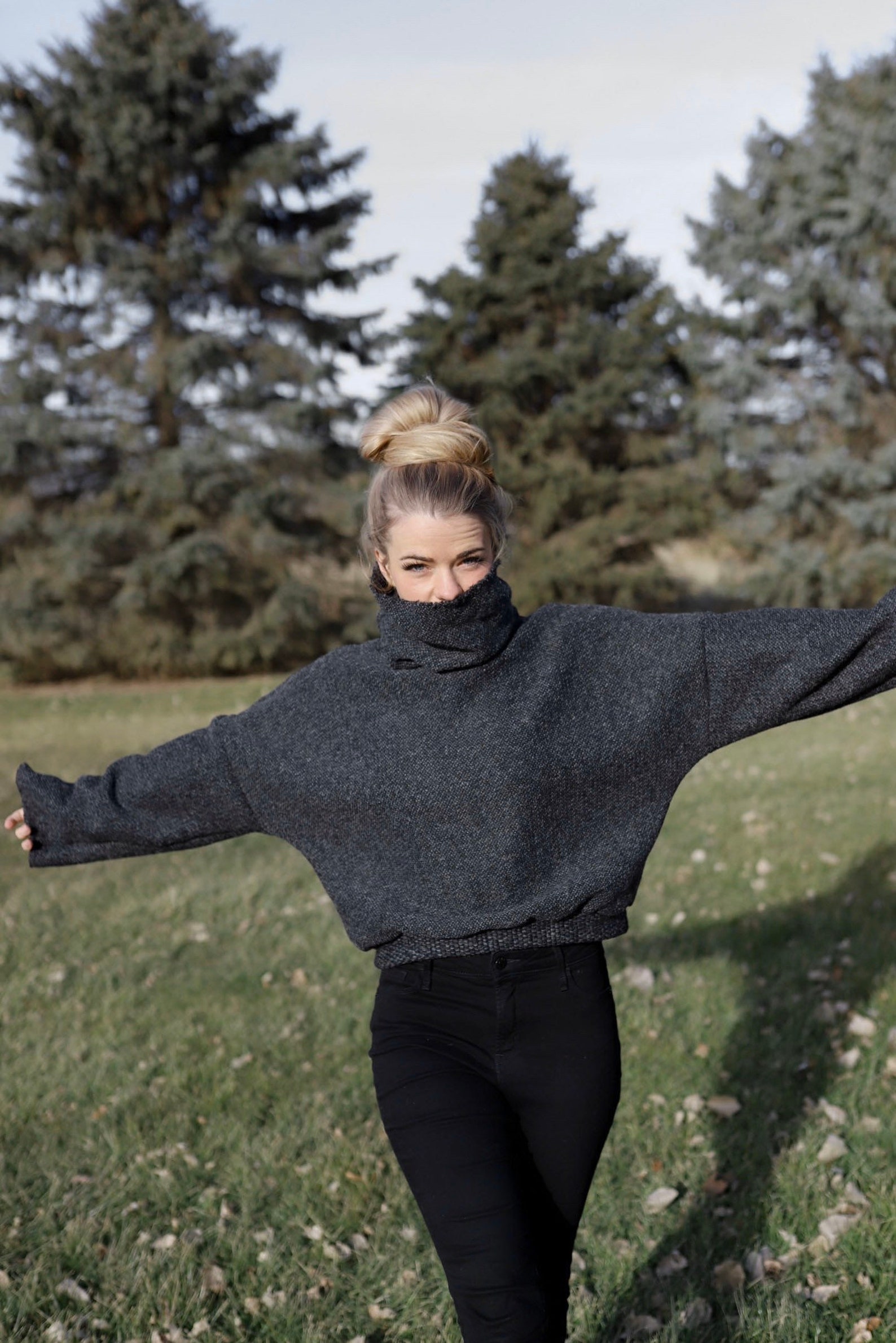 Mara Cowl Neck Turtleneck Crew Sweater PDF Sewing Pattern - Etsy