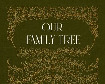 Family Tree Book for up to 12 Generations, 235pg paperback gift for mom dad grandma grandpa aunts and uncles