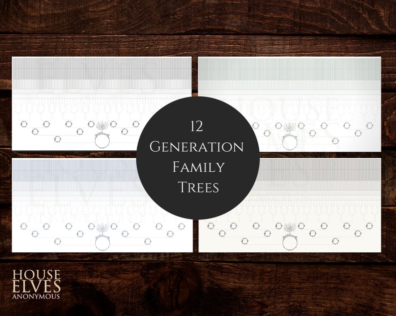 12-generation-family-tree-chart-horizontal-scroll-instant-etsy