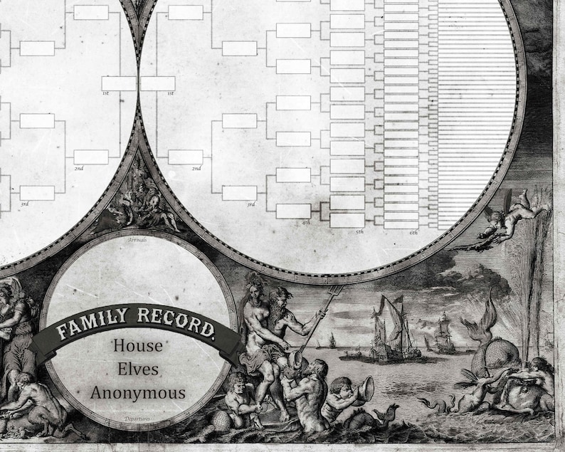 HUGE PRINTABLE Family Tree Coloring Page - Etsy