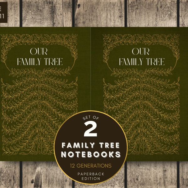 Family Tree Notebook.pdf Fillable Family Tree - Etsy