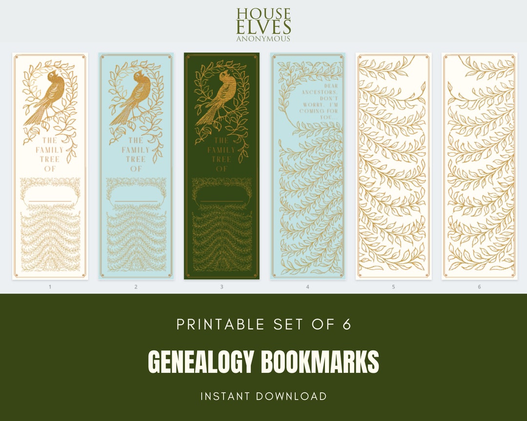 6 Printable Bookmarks BOOK LOVERS Instant Digital Download, for ...