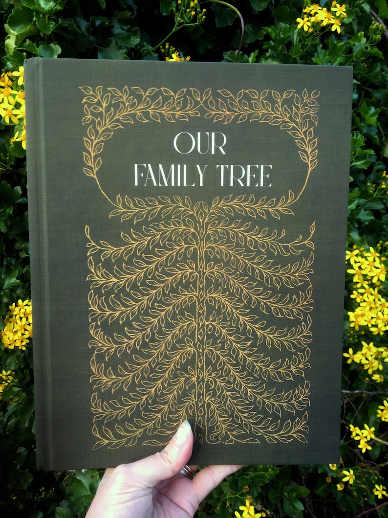 Set of 2 CUSTOM HARDCOVER Family Tree Books With Personalized Intro