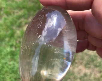 Clear to Smokey Quartz Pebble