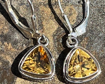 Beautiful citrine drop earrings