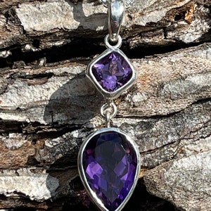 Beautiful amethyst pendant necklace image 3