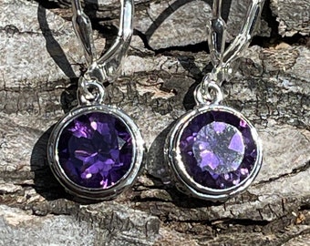 Beautiful amethyst drop earrings