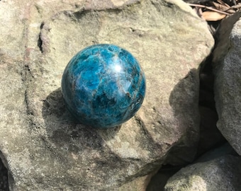 Blue Apatite Sphere 63mm