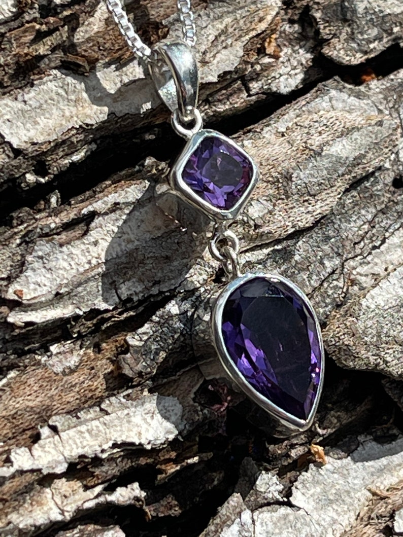 Beautiful amethyst pendant necklace image 2