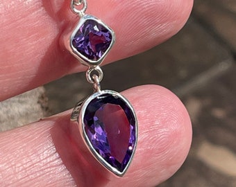 Beautiful amethyst pendant necklace