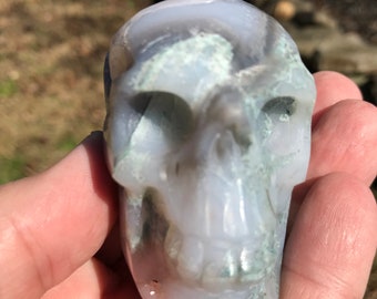 Agate Crystal Skull