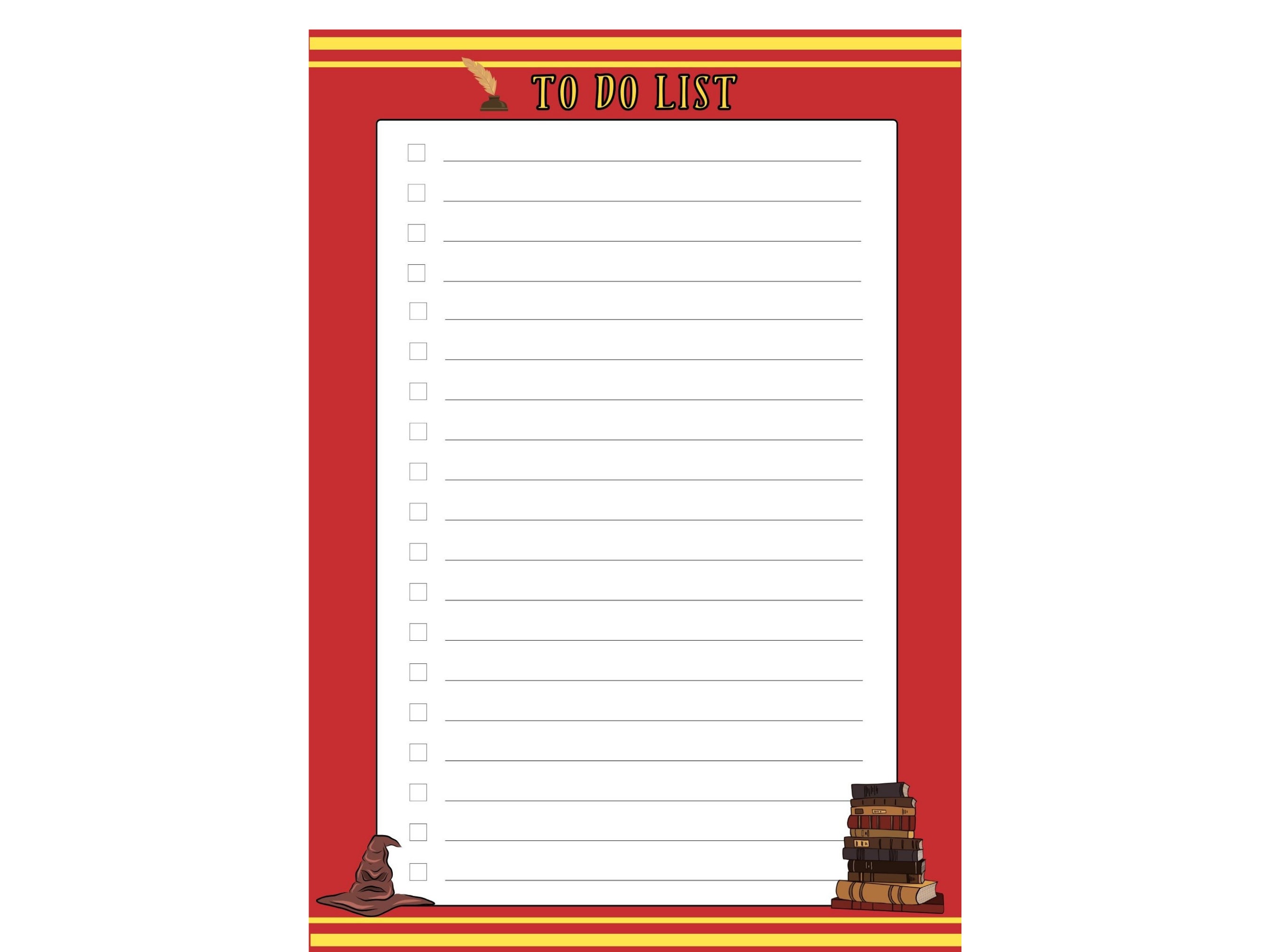 Potter Planner, Wizards Planner, Printable, Wizard Theme, HP Theme ...