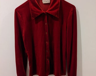 Red Velvet Tunic | Etsy