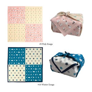 Reusable Gift Wrapping Cloth, Furoshiki Wrap, Sustainable, Japanese Cloth, Made in Japan, 100% Cotton, Traditional Wrapping Cloth image 6